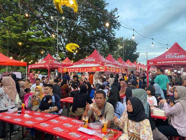 Sekelik Fest di Transmart, Bandar Lampung resmi dibuka. | Foto: Sinta Yuliana/Lampung Geh