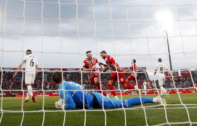 Pertandingan Liga Spanyol 2022/23 antara Girona vs Real Madrid, Rabu (26/4) dini hari WIB. Foto: Albert Gea/REUTERS