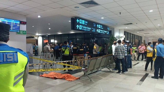 Penemuan mayat di Bandara Internasional Kualanamu, Kamis (27/4/2023). Foto: Bandara Kualanamu