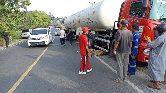 kecelakaan di Lampung Selatan. Foto: Ist