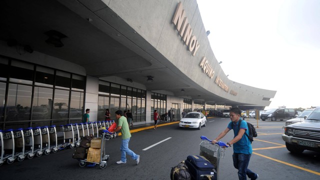 Bandara Internasional Ninoy Aquino (NAIA) di Manila. Foto: Noel Celis/AFP