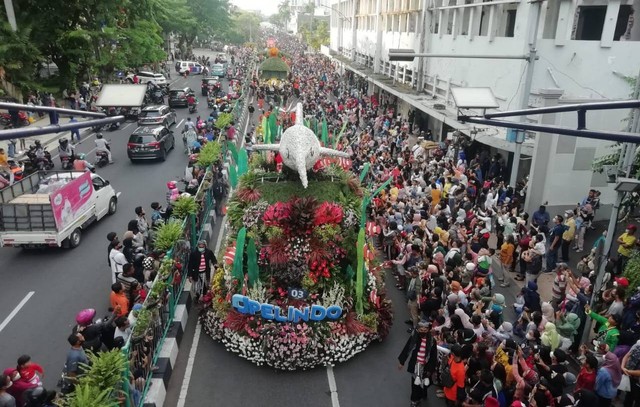 Gelaran Surabaya Vaganza tahun lalu dalam rangka Hari Jadi Kita Surabaya. Foto: Masruroh/Basra