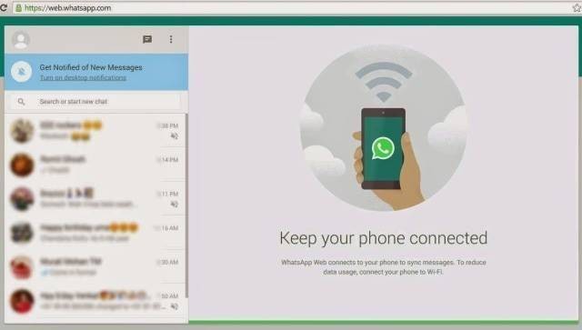  Ilustrasi layanan Whatsapp web dan ekstensi browser.  Foto: WhatsApp f&Q