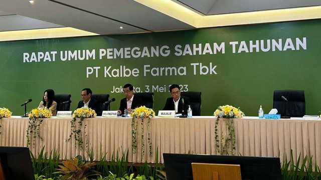 RUPST PT Kalbe Farma Tbk di Kalbe Business Innovation Center, Jakarta Timur, Rabu (3/5/2023). Foto: Nabil Jahja/kumparan