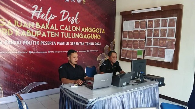 Masuk Hari Ketiga Pendafataran Caleg di Tulungagung Masih sepi