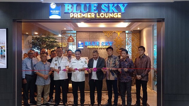 Pembukaan Blue Sky Grup di Bandara SMB II Palembang, Foto : Abdul Toriq/Urban. Id