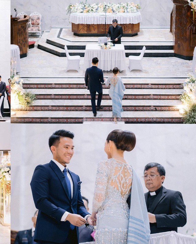 Jessica Mila dan Yakup Hasibuan jalani prosesi Martumpol. Foto: Instagram/@jscmila