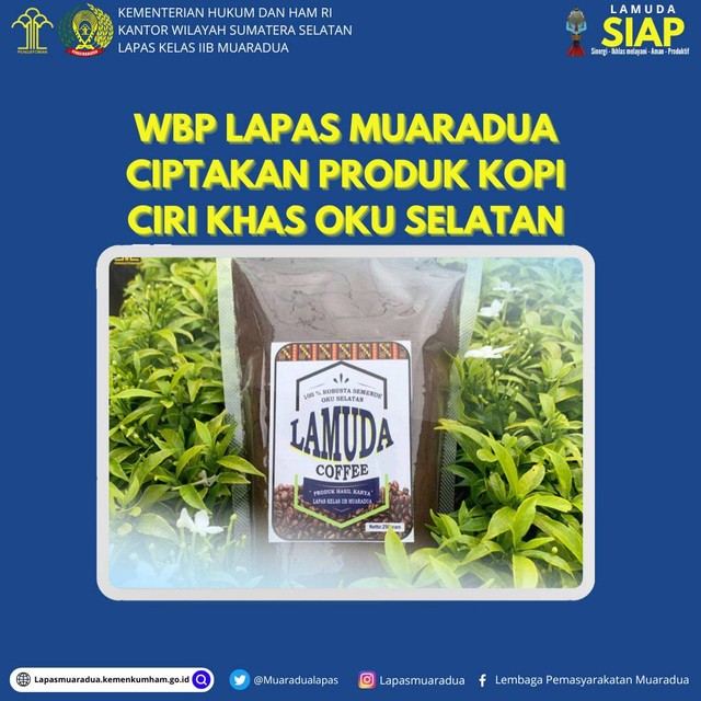 WBP Lapas Muaradua Ciptakan Produk Kopi Khas OKU Selatan