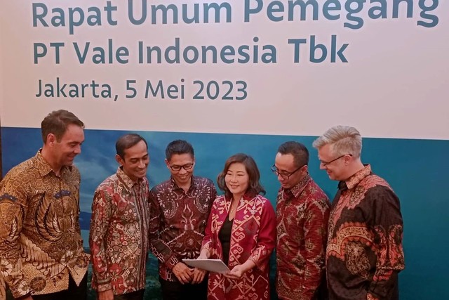 PT Vale Indonesia Tbk (INCO) menyelenggarakan Rapat Umum Pemegang Saham Tahunan (RUPST), Jumat (5/5/2023). Foto: Akbar Maulana/kumparan