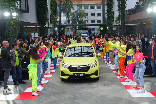 Honda Brio facelift resmi meluncur 5 Mei 2023 di Jakarta.  Foto: dok. Honda Prospect Motor