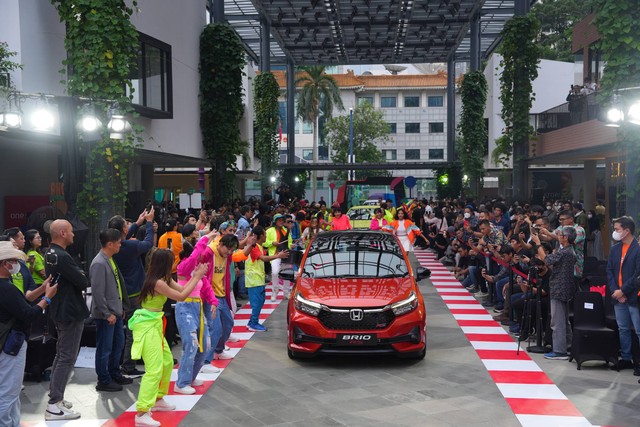 Honda Brio facelift resmi meluncur 5 Mei 2023 di Jakarta.  Foto: dok. Honda Prospect Motor