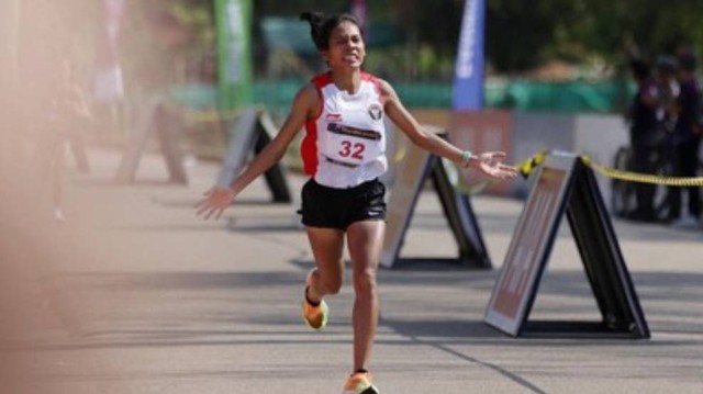 Pelari Putri Odekta Elvina Naibaho sumbang emas bagi Indonesia di SEA Games 2023. Foto: Dok. Istimewa