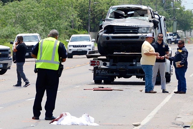 Sebagai ilustrasi: Kecelakaan mobil di Brownsville, Texas, Amerika Serikat, Minggu (7/5/2023). Foto: John Faulk/Reuters