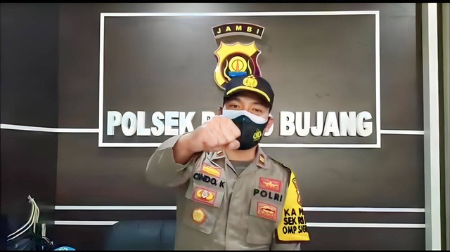  Iptu Cindo Kottama sebagai Kapolsek Rimbo Bujang (2021-2022). Foto: Ist