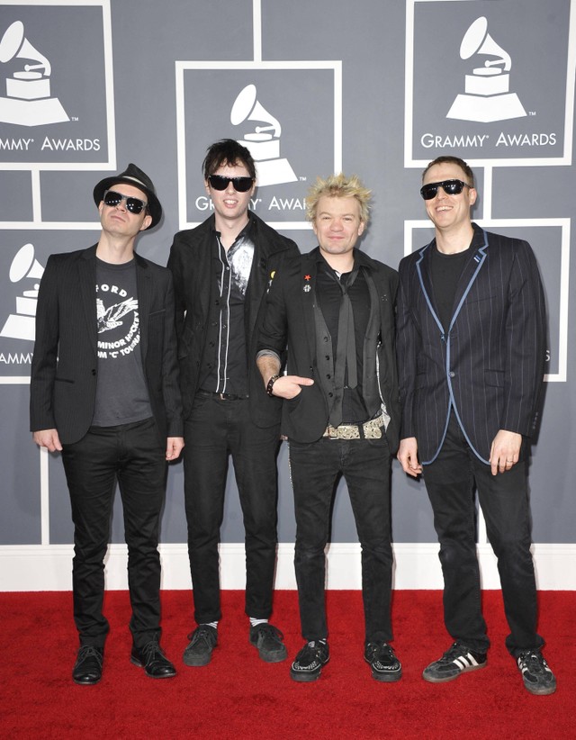 Grup Band Sum 41. Foto: Joe Klamar/AFP