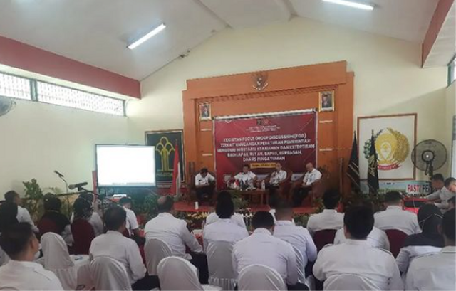 Kasubsi Rupbasan Mojokerto Turut Berperan Aktif Focus Group Discussion Kamtib (Foto:HumasRupMoker)