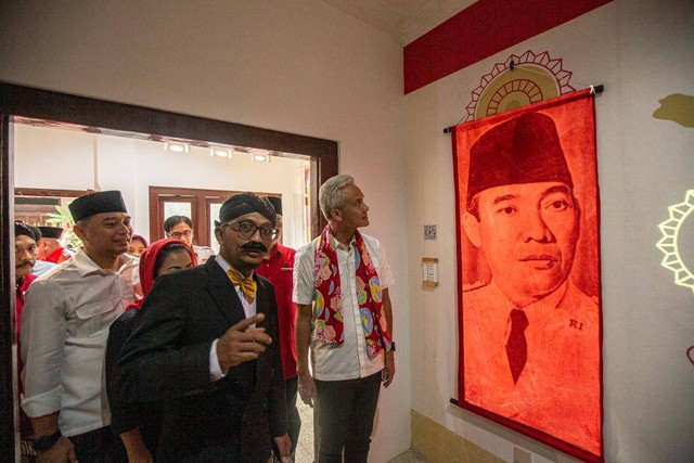 Ganjar Pranowo di rumah kelahiran Bung Karno dok. Pribadi.