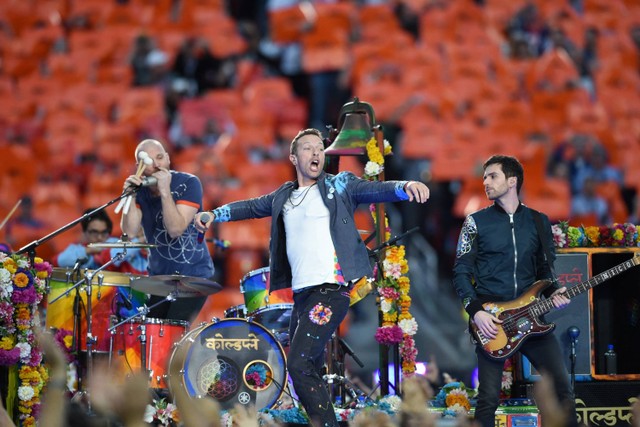 Grup Musik Coldplay. Foto: Timothy A. CLARY / AFP