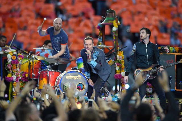 Grup Musik Coldplay. Foto: Timothy A. CLARY / AFP