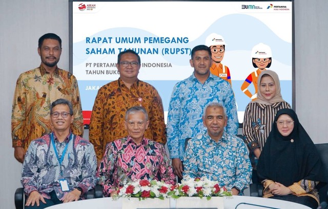 Rapat Umum Pemegang Saham Tahunan (RUPST) PT Pertamina Hulu Indonesia (PHI), Senin (8/5/2023).  Foto: Dok. Pertamina