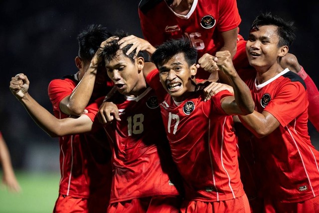 Timnas U-22 vs Kamboja di SEA Games 2023 Foto: ANTARA FOTO/M Agung Rajasa