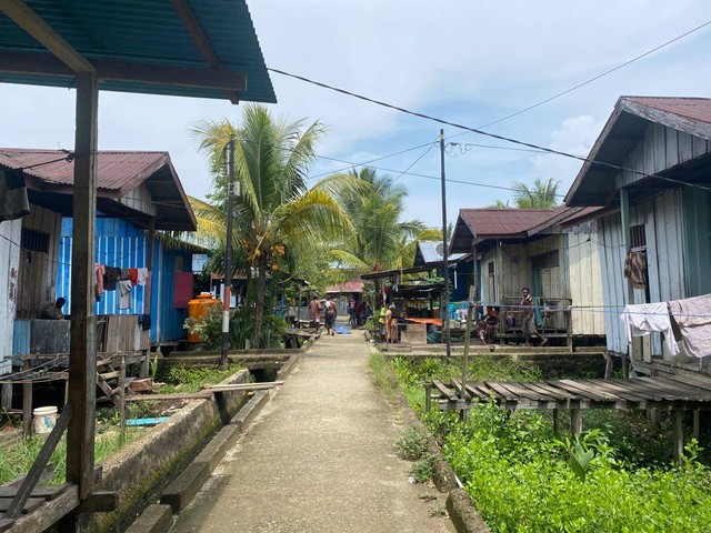 Penampakan daerah kumuh di Kota Sorong. Dok: kumparan.