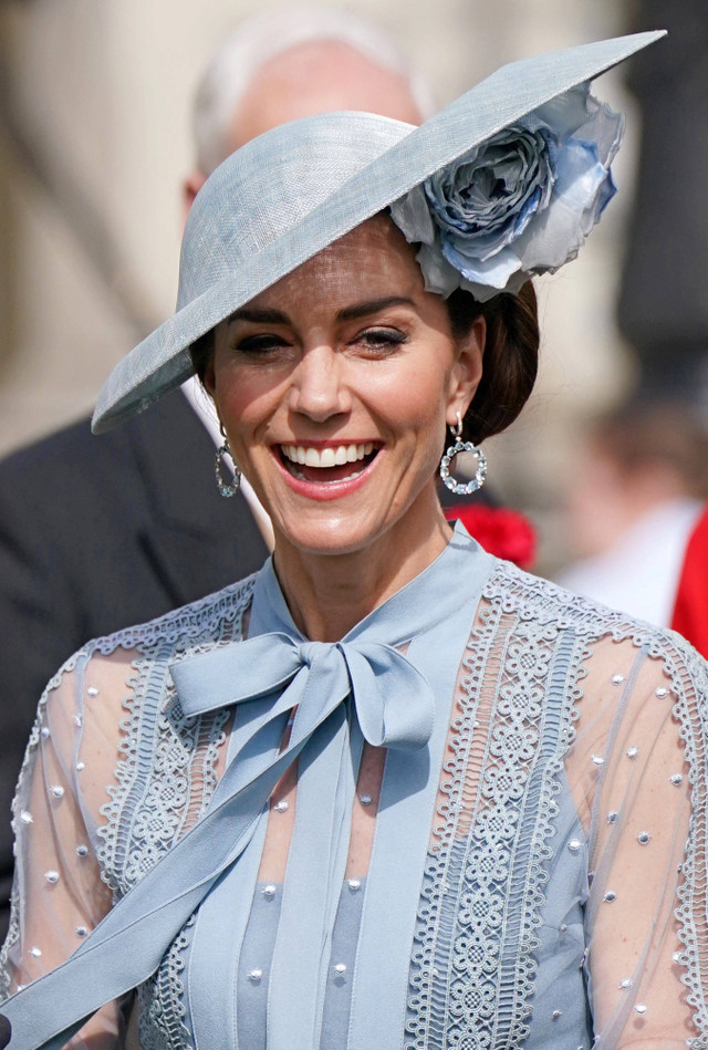 Putri Wales Inggris Kate Middleton menghadiri Pesta Kebun di Istana Buckingham di London pada 9 Mei 2023. Foto: Jonathan Brady / POOL / AFP