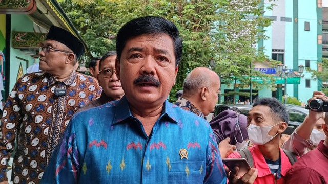 Menteri ATR/Kepala BPN Hadi Tjahjanto di Balaikota Yogyakarta, Kamis (11/5/2023). Foto: Arfiansyah Panji Purnandaru/kumparan