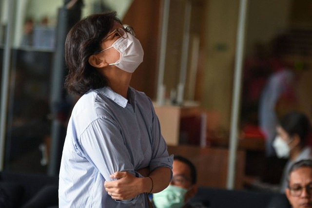 Direktur Mayapada Hospital Grace Dewi Riady atau Grace Tahir bersiap menjalani pemeriksaan di Gedung Merah Putih KPK, Jakarta, Kamis (11/5/2023).  Foto: Aditya Pradana Putra/ANTARA FOTO