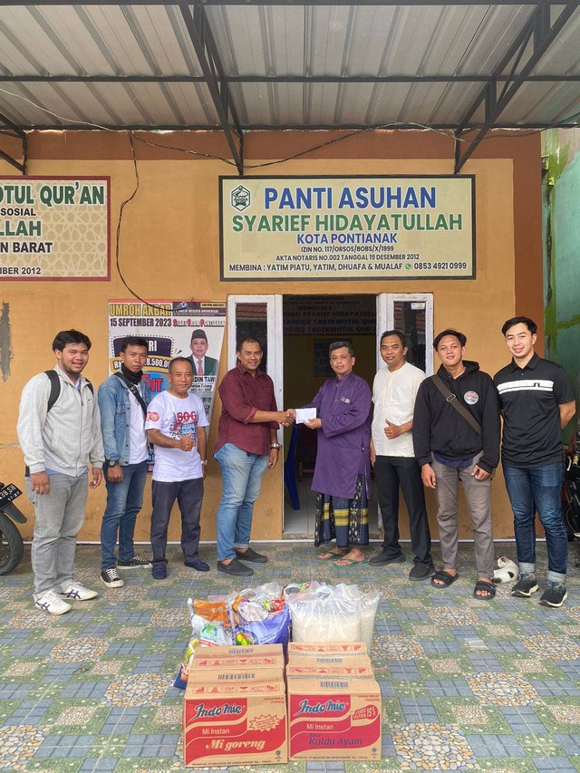 SOG Kalbar rayakan anniversary pertama bersama anak panti asuhan. Foto; Dok. SOG Kalbar