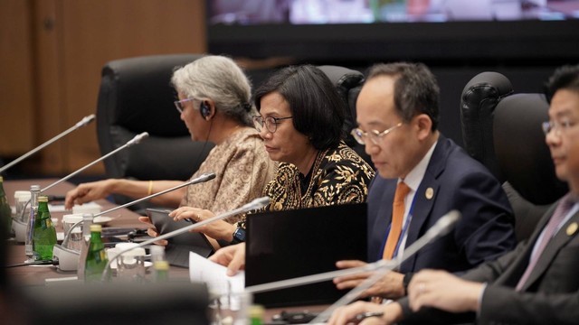 Menkeu Sri Mulyani dalam Forum G7 di Jepang.  Foto: Dok. Kemenkeu