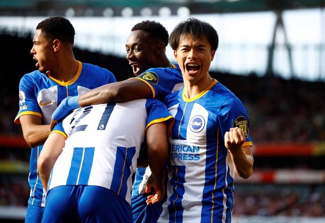 Arsenal vs Brighton. Foto: David Klein/REUTERS