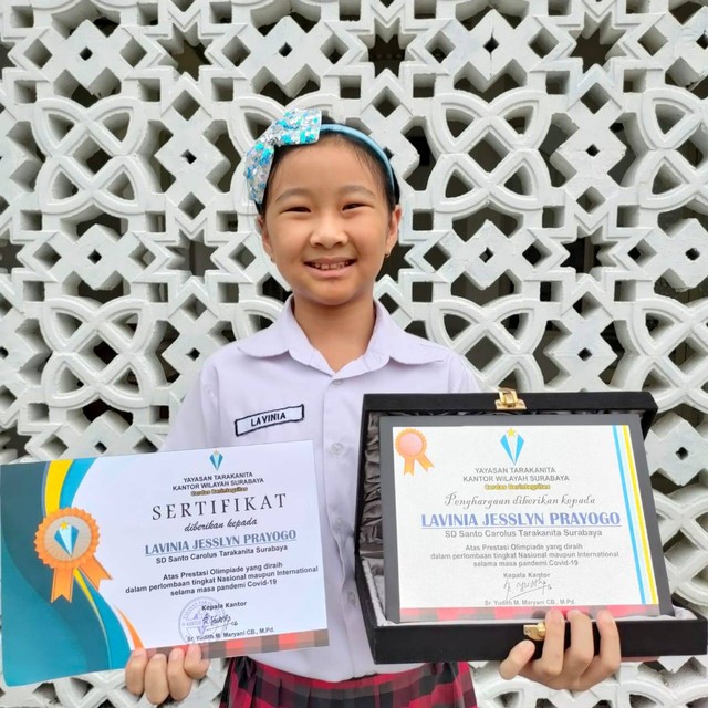Lavinia Jesslyn Prayogo. Foto: Dok. pribadi