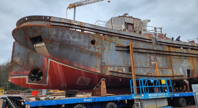 Proses pembuatan kapal di Concarneau Foto: Dok. Pribadi