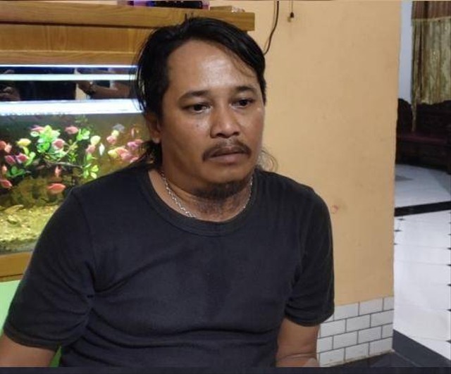 Ayah dari korban penganiayaan yang diduga dilakukan oknum TNI, Tri Sopan Diono, Foto : Istimewa 