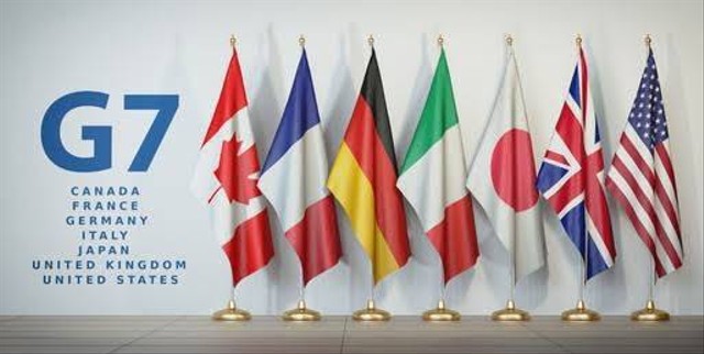 Bendera negara-negara anggota G7. Sumber: shutterstock.