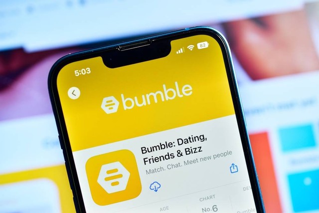 Ilustrasi aplikasi kencan Bumble. Foto: Shutter Stock