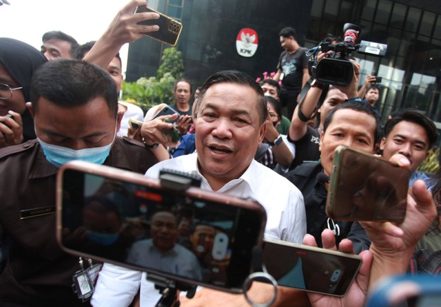 SF Hariyanto usai dimintai klarifikasi LHKPN oleh KPK, Jakarta, Senin (22/5/2023). Foto: Reno Esnir/ANTARA FOTO