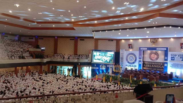 Pengenalan Kehidupan Kampus Mahasiswa Baru (PKKMB) Universitas Airlangga. (Dokumen pribadi)