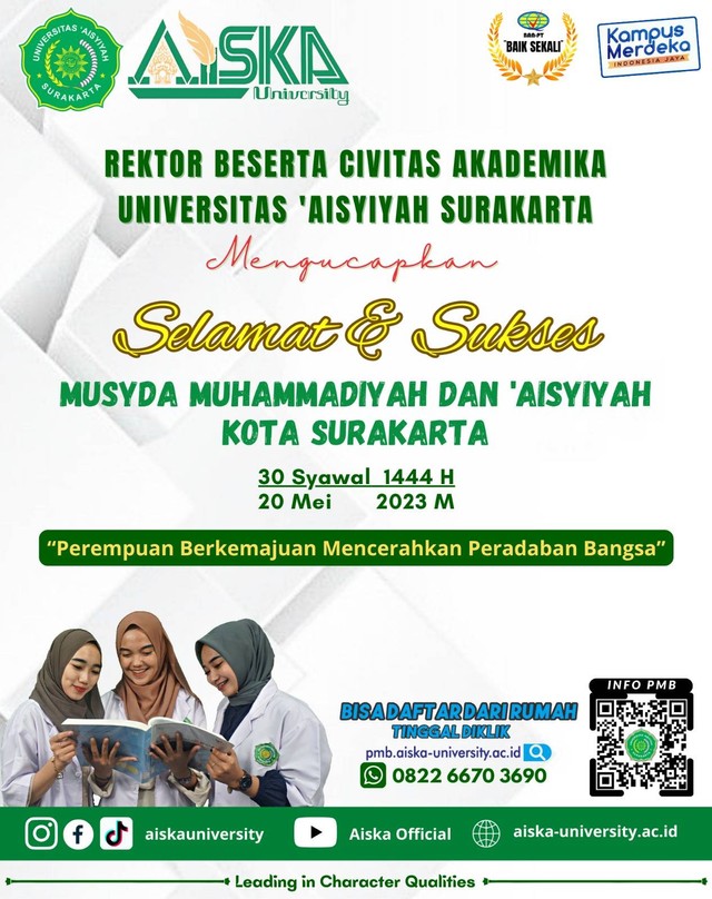 Musyda Muhammadiyah Dan 'Aisyiyah Surakarta Diselenggarakan Dengan ...