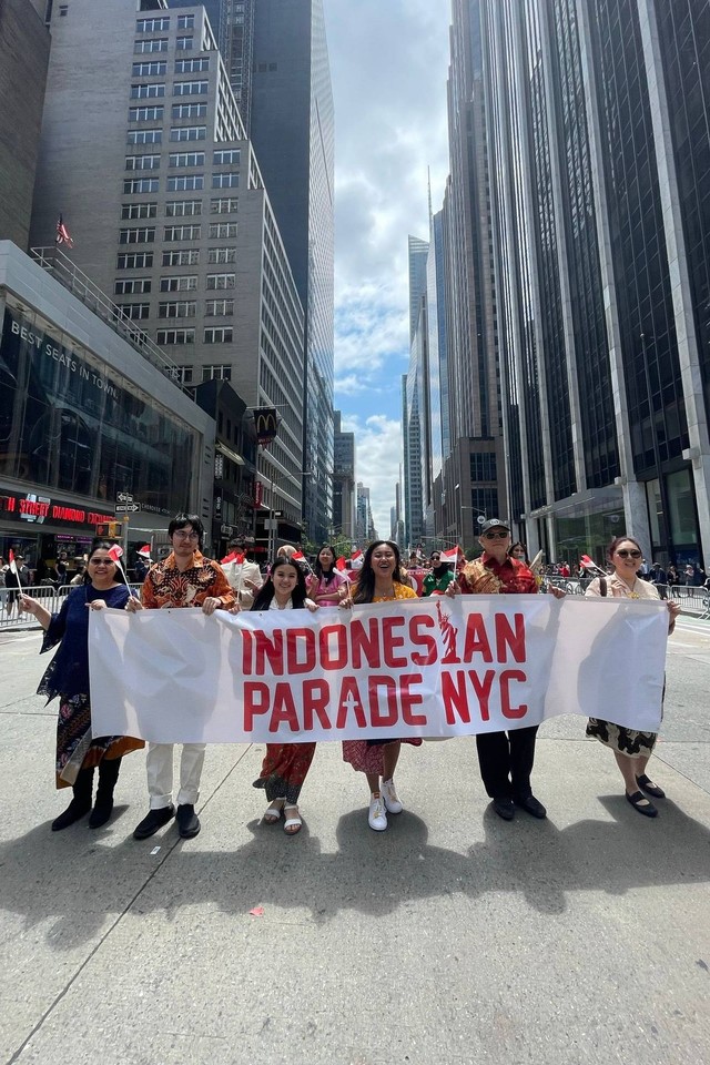 Indonesia saat ikut Parade Asian American & Pacific Islander. Foto: Dok. Istimewa