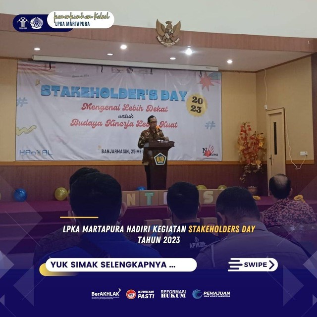 LPKA Martapura Hadiri Kegiatan Stakeholders Day Tahun 2023