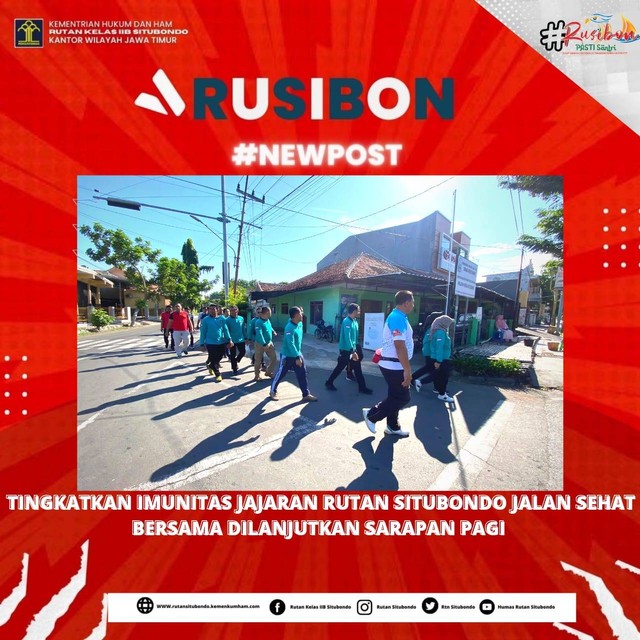 karutan menikmati udara pagi kota situbondo bersama jajaran jumat (26/05/2023)