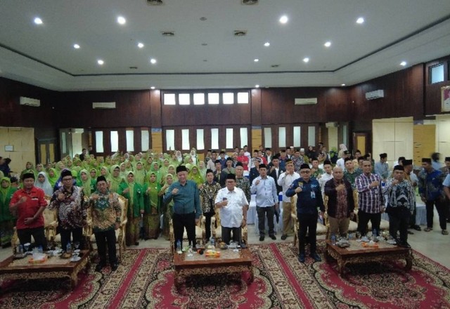 PWNU Sumsel acara Konfercab PCNU Muara Enim dan sekaligus launching Gerakan Ekonomi Bersanad 1926 yang dilakukan di Hotel Grand Zuri Muara Enim . (ist)