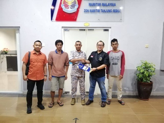 Nelayan asal Moro dan Batam ditangani otoritas keamanan Malaysia. Foto: Istimewa