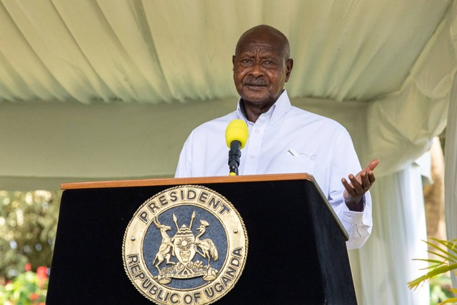 Presiden Uganda Yoweri Museveni. Foto: BADRU KATUMBA/AFP