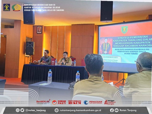 Rutan Tanjung Ikuti Rapat Koordinasi Bersama BNNK Tabalong