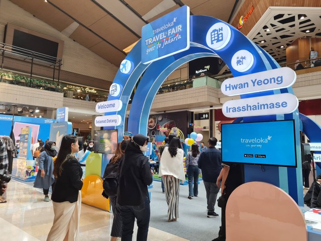 Traveloka Offline Travel Fair di Mall Kota Kasablanka, Jakarta, Rabu (31/5/2023). Foto: Andari Novianti/kumparan