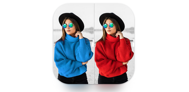 Ilustrasi cara mengganti warna baju di foto dengan aplikasi HP. Foto: Csmartworld/Google Play Store