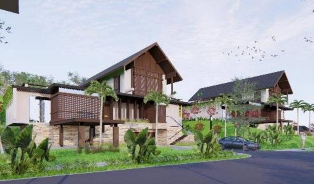 Desain rumah dinas menteri di IKN Nusantara. Foto: Kementerian PUPR